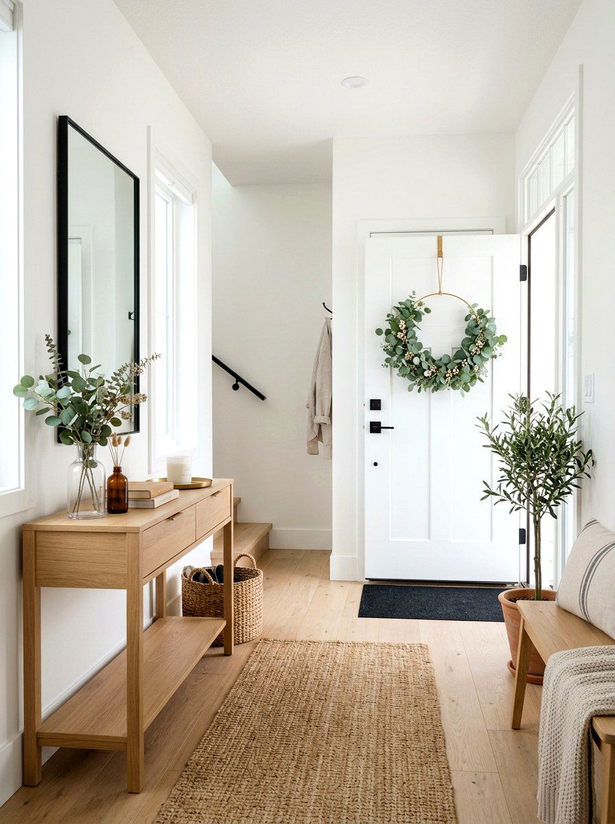 Eucalyptus Gold Hoop Wreath - 25 Spring Asymmetrical Wreath Ideas