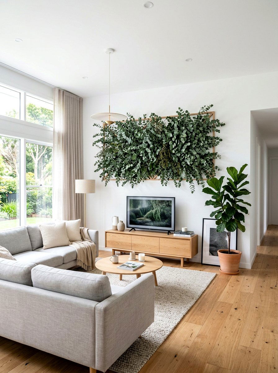 Eucalyptus Greenery Backdrop - 25 Spring Mother's Day Decor Ideas