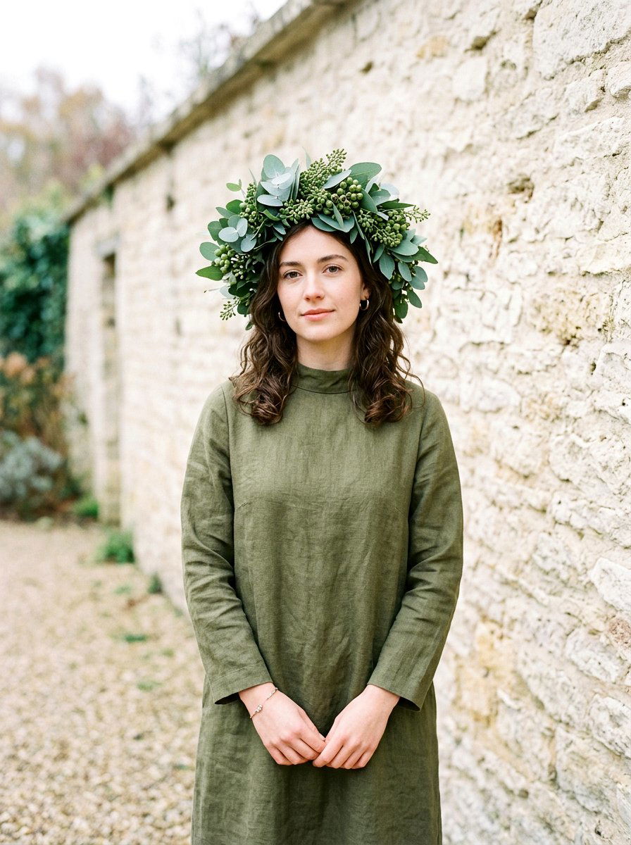Eucalyptus Greenery Crown - 25 Spring Flower Crown Ideas