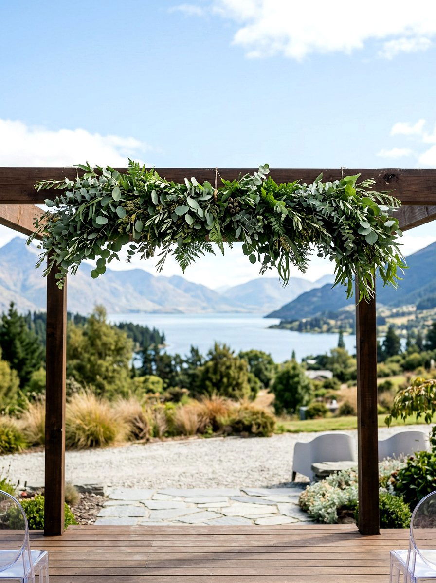 Eucalyptus Greenery Swag - 25 Spring Door Swag Arrangement Ideas