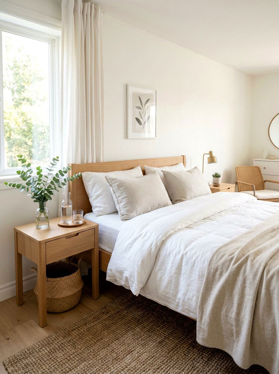 Eucalyptus Guest Bedroom Nightstand - 25 Spring Eucalyptus Decor Ideas