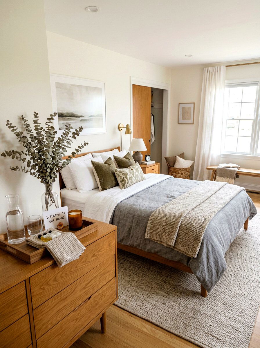 Eucalyptus Guest Room - 25 Spring Dried Eucalyptus Ideas