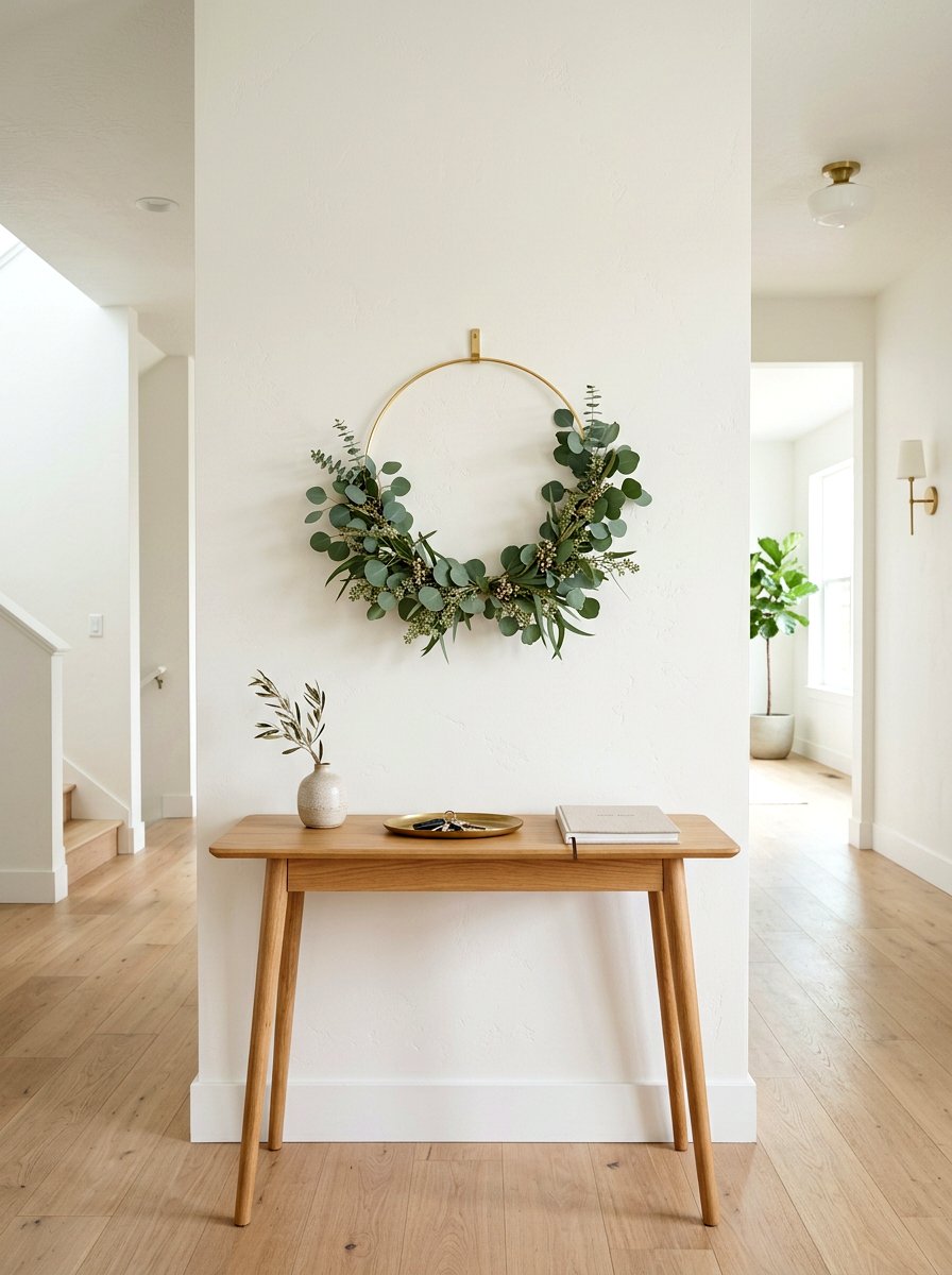 Eucalyptus Hoop Wreath - 25 Spring DIY Wreath Ideas