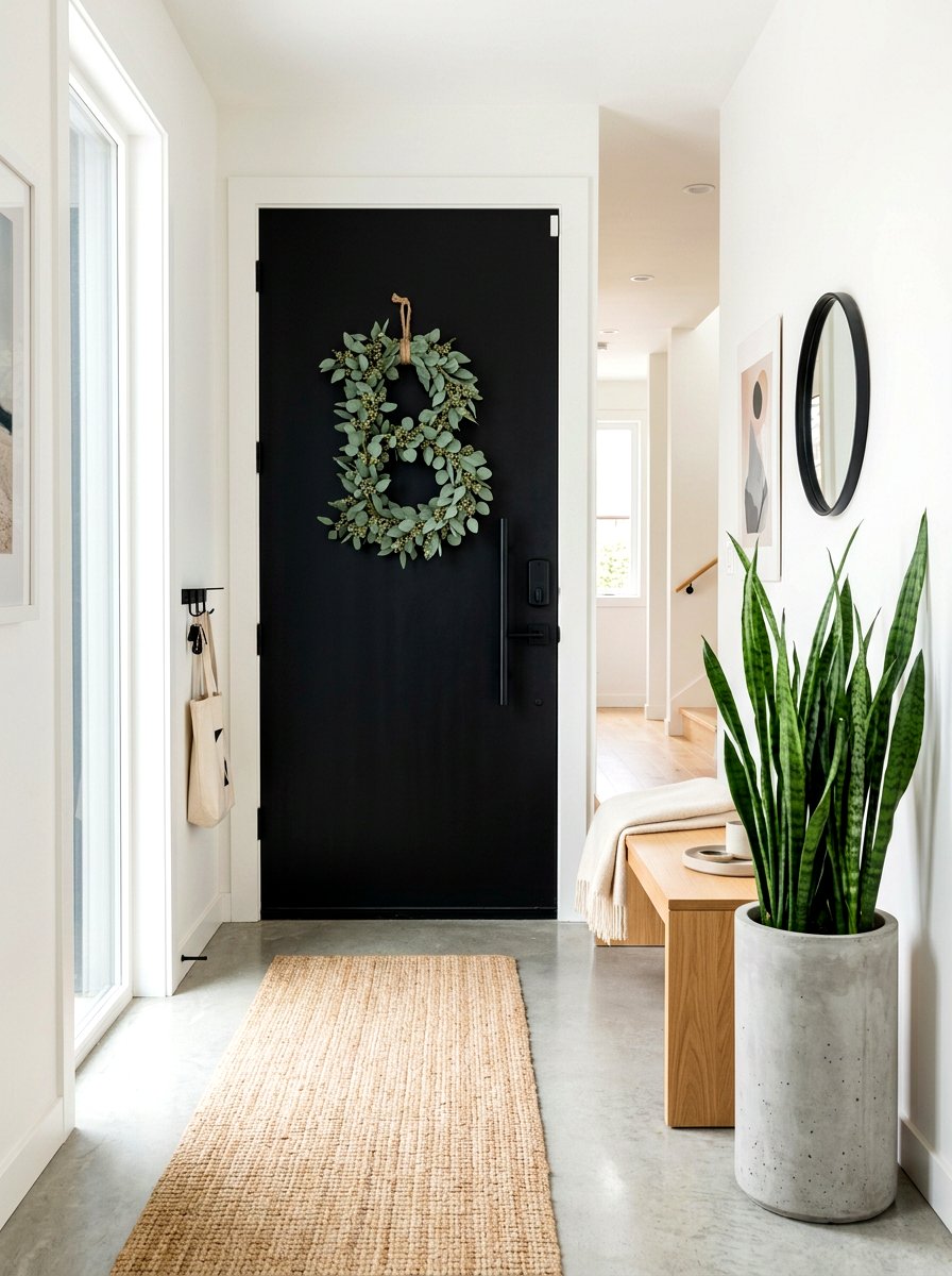 Eucalyptus Initial Door Hanger - 25 Spring Initial Wreath Ideas