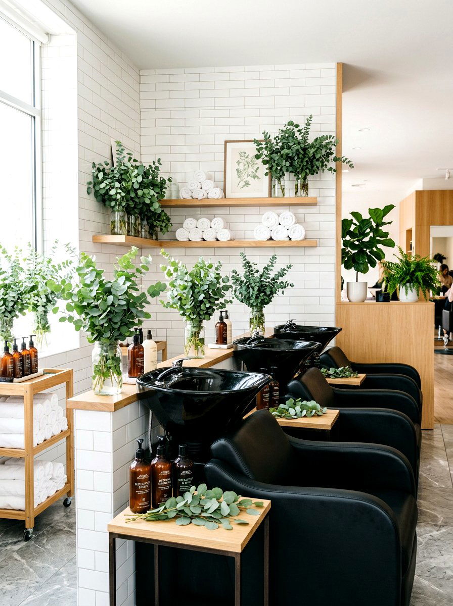 Eucalyptus Leaf Bundle - 25 Spring Salon Decor Ideas