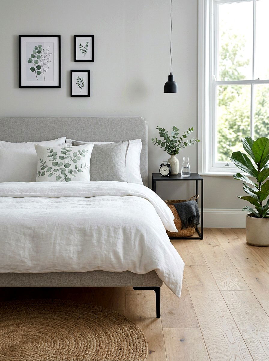 Eucalyptus Leaf Print Pillow - 25 Spring Throw Pillow Ideas