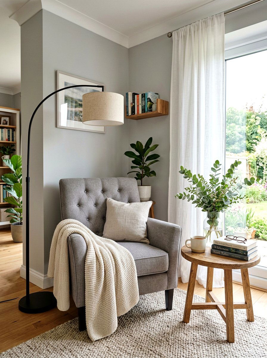 Eucalyptus Reading Nook Styling - 25 Spring Eucalyptus Decor Ideas