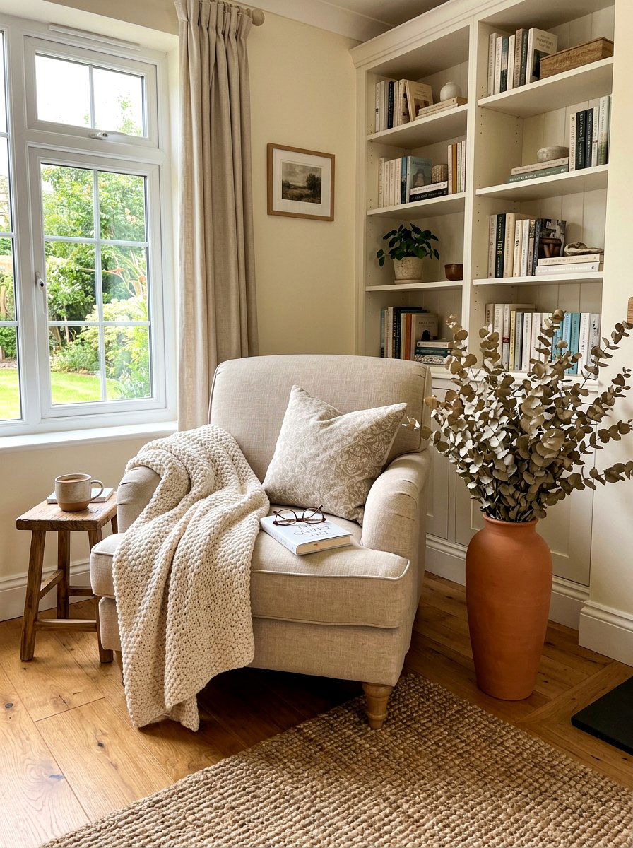 Eucalyptus Reading Nook - 25 Spring Dried Eucalyptus Ideas