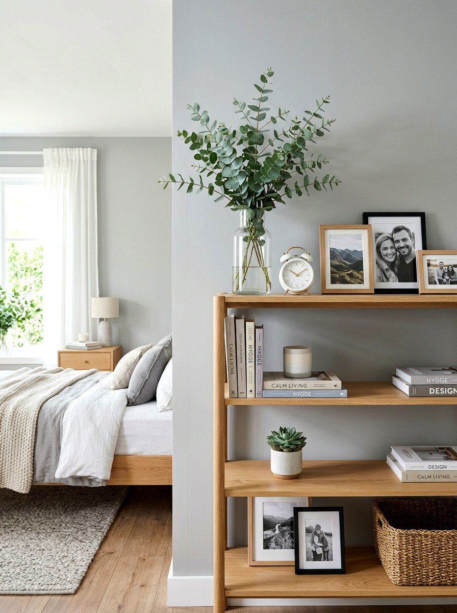 Eucalyptus Stem - 25 Spring Shelf Decor Ideas