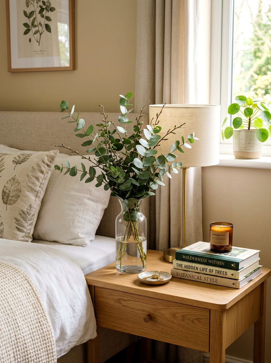 Eucalyptus Stems - 25 Spring Guest Room Decor Ideas