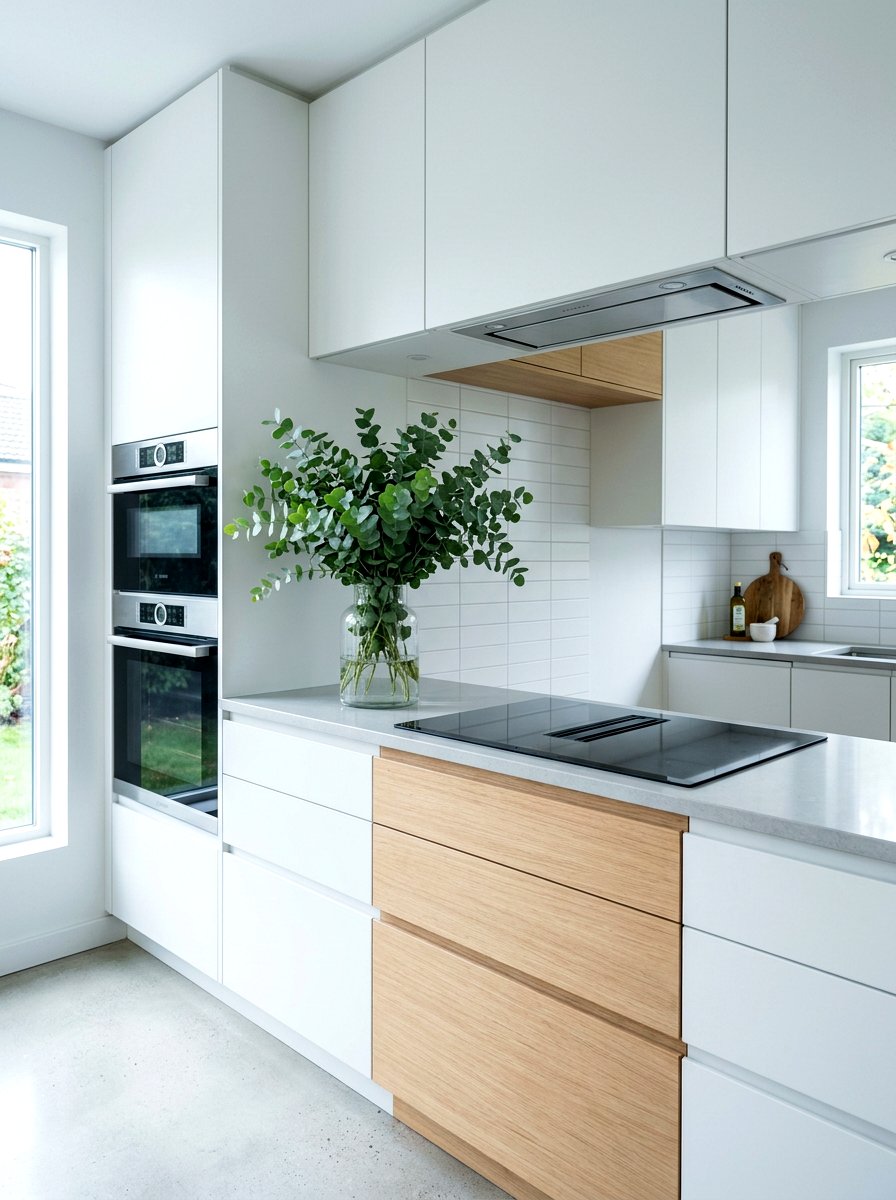 Eucalyptus Vase Kitchen Display - 25 Spring Stove Decor Ideas