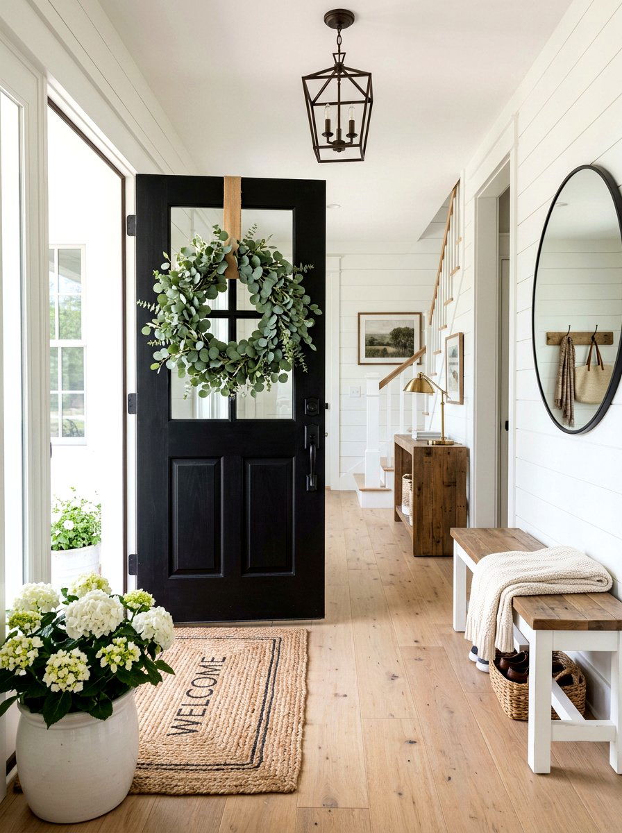 Eucalyptus Wreath Front Door - 25 Spring Eucalyptus Decor Ideas