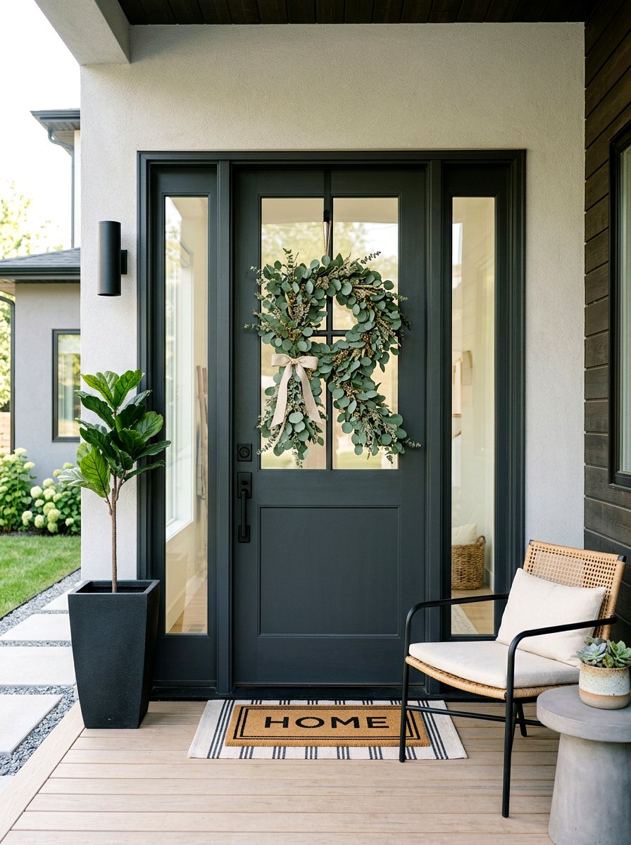 Eucalyptus letter monogram - 25 Spring Letter Wreath Ideas