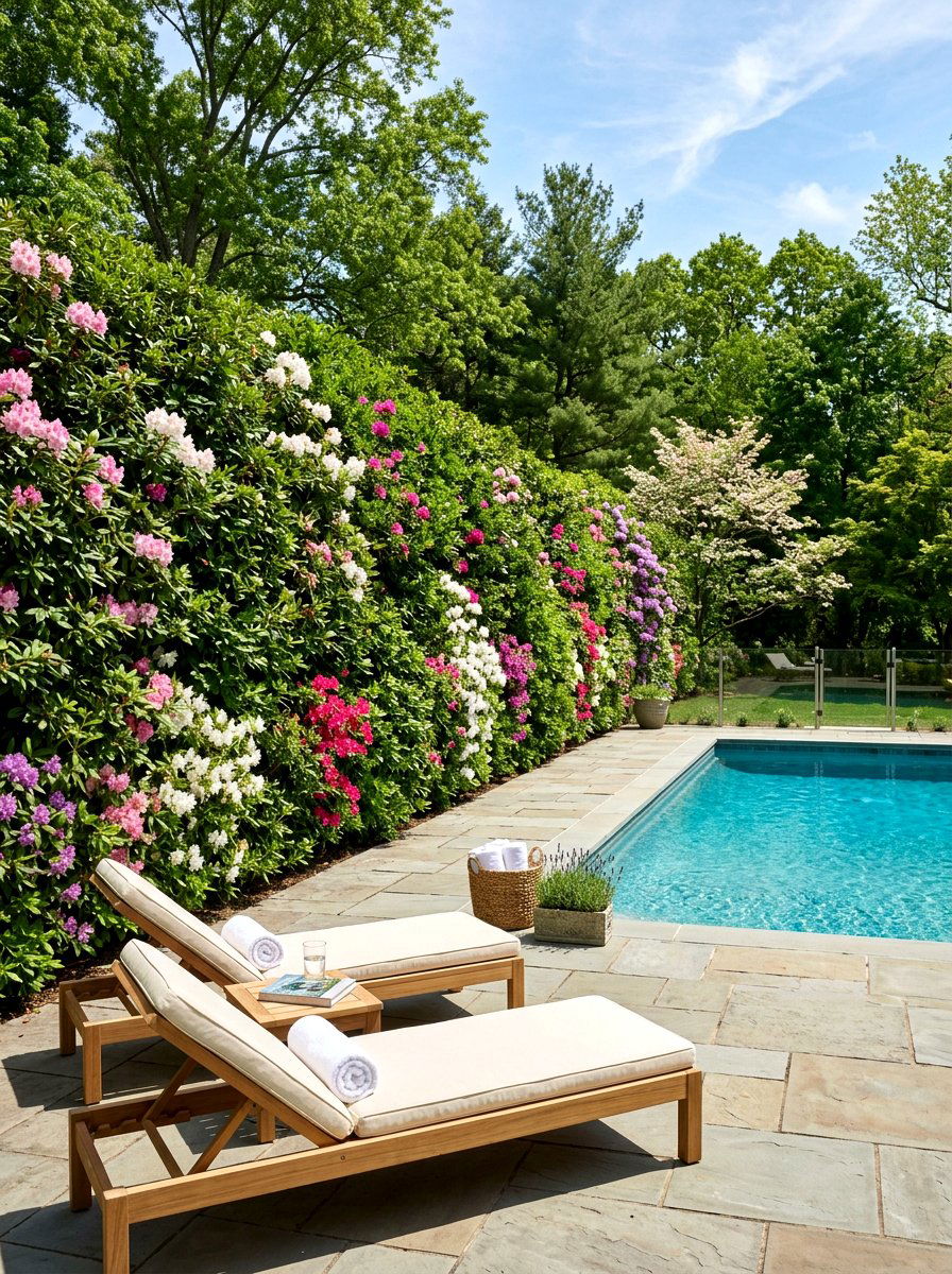 Evergreen Azalea Privacy Screen - 25 Spring Azalea Garden Ideas