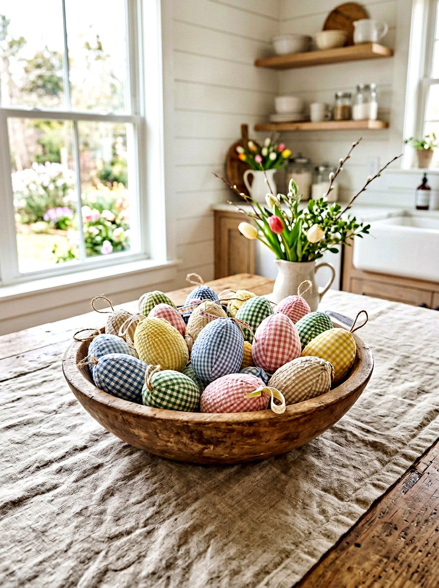Fabric Easter Egg - 25 Spring Fabric Craft Ideas