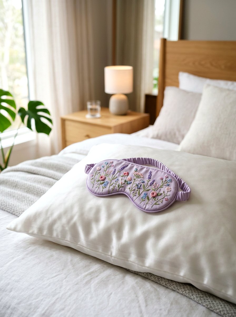 Fabric Eye Mask - 25 Spring Fabric Craft Ideas