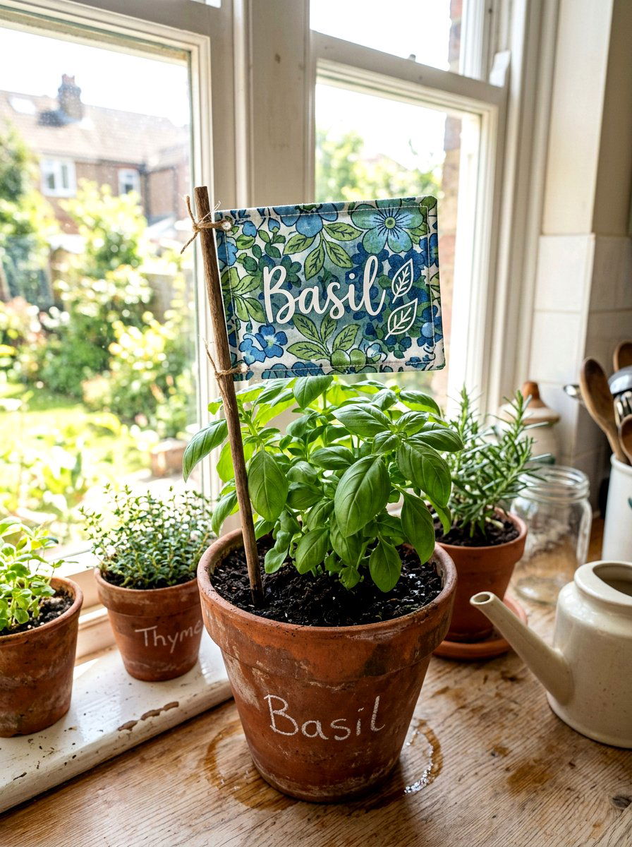 Fabric Garden Stake - 25 Spring Fabric Craft Ideas