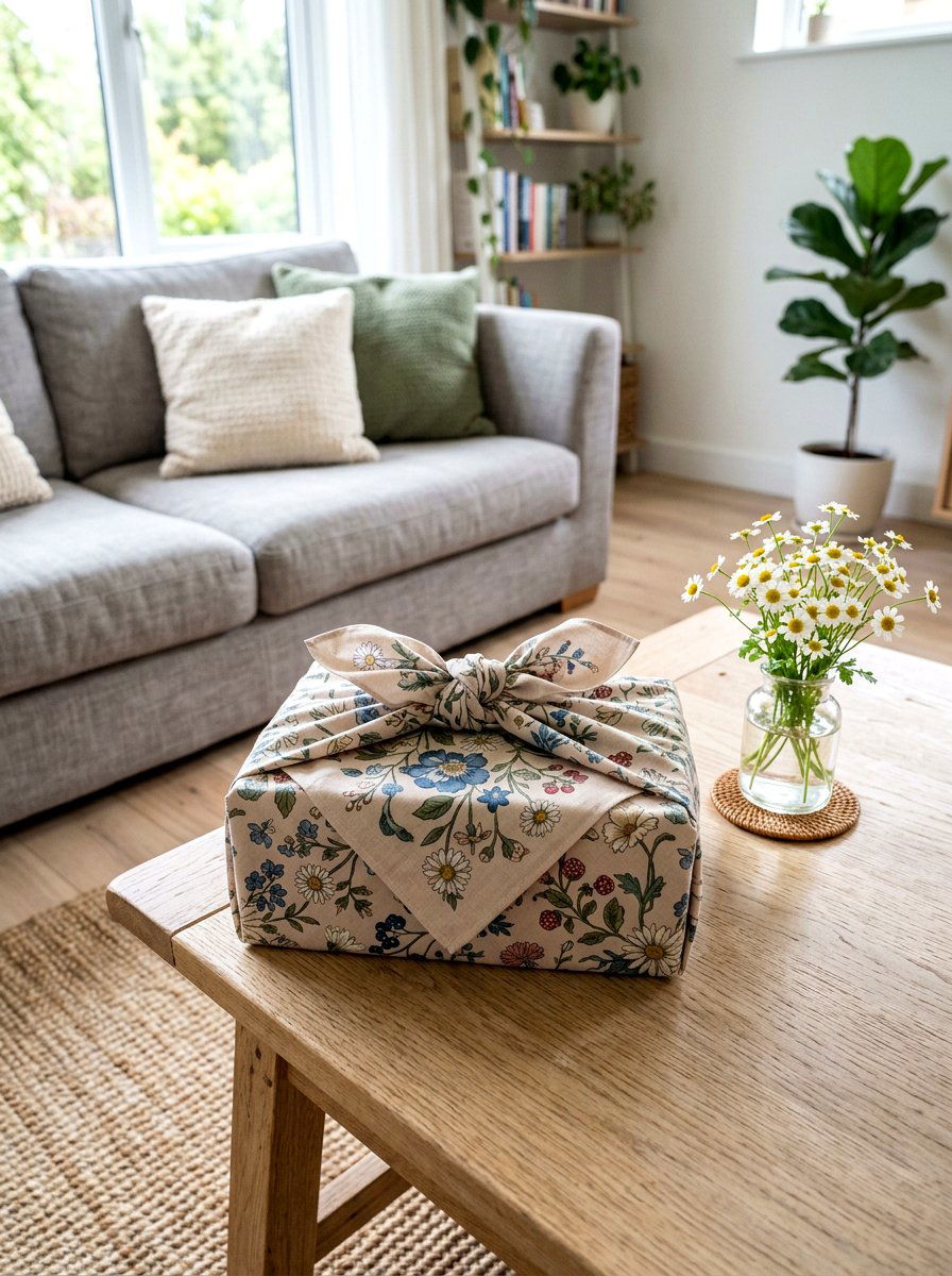 Fabric Gift Wrap - 25 Spring Fabric Craft Ideas