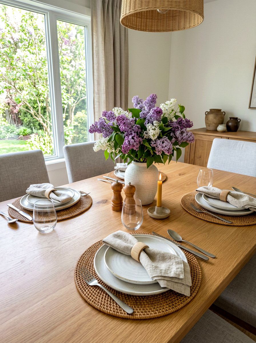 Fabric Napkin Set - 25 Spring DIY Home Decor Ideas