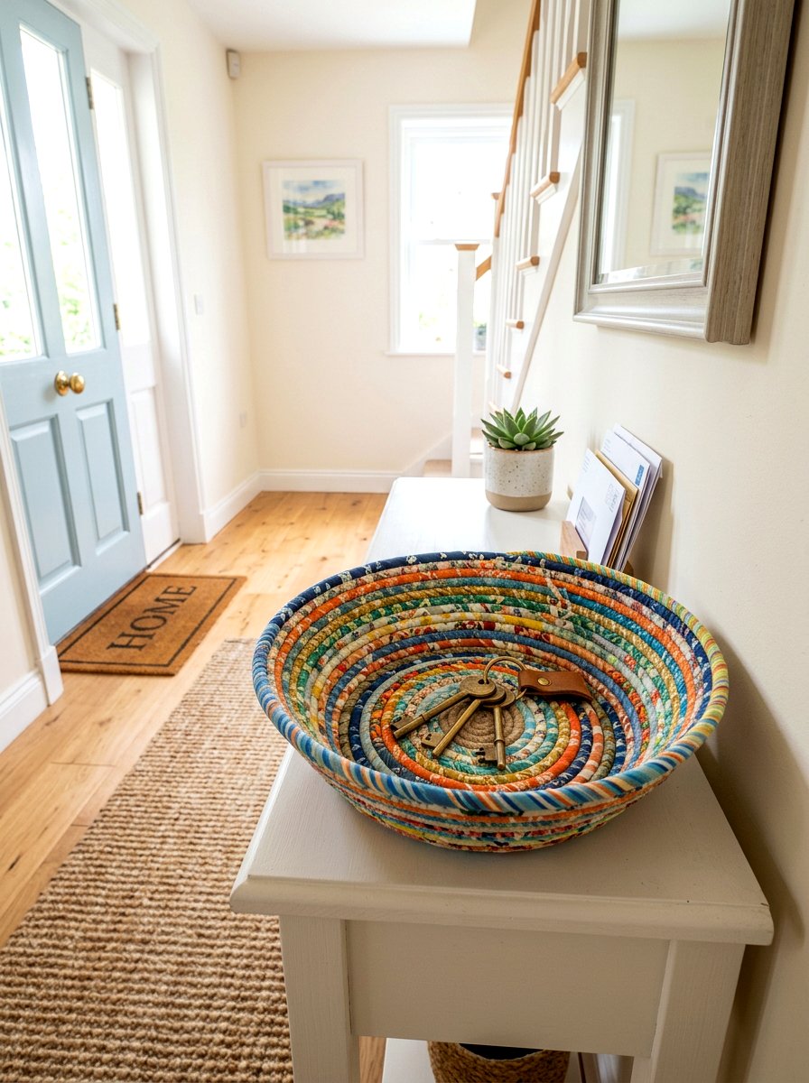Fabric Rope Bowl - 25 Spring Fabric Craft Ideas