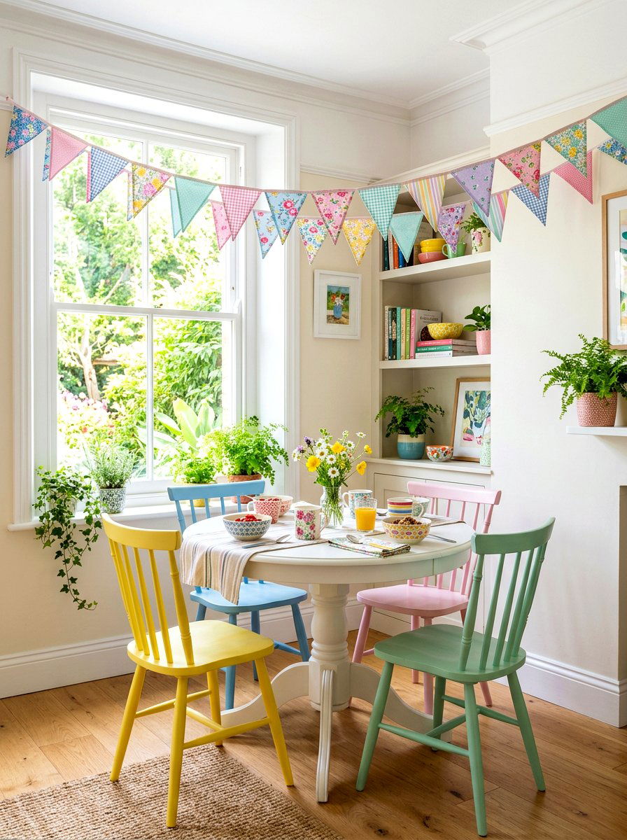 Fabric Scrap Bunting - 25 Spring DIY Garland Ideas