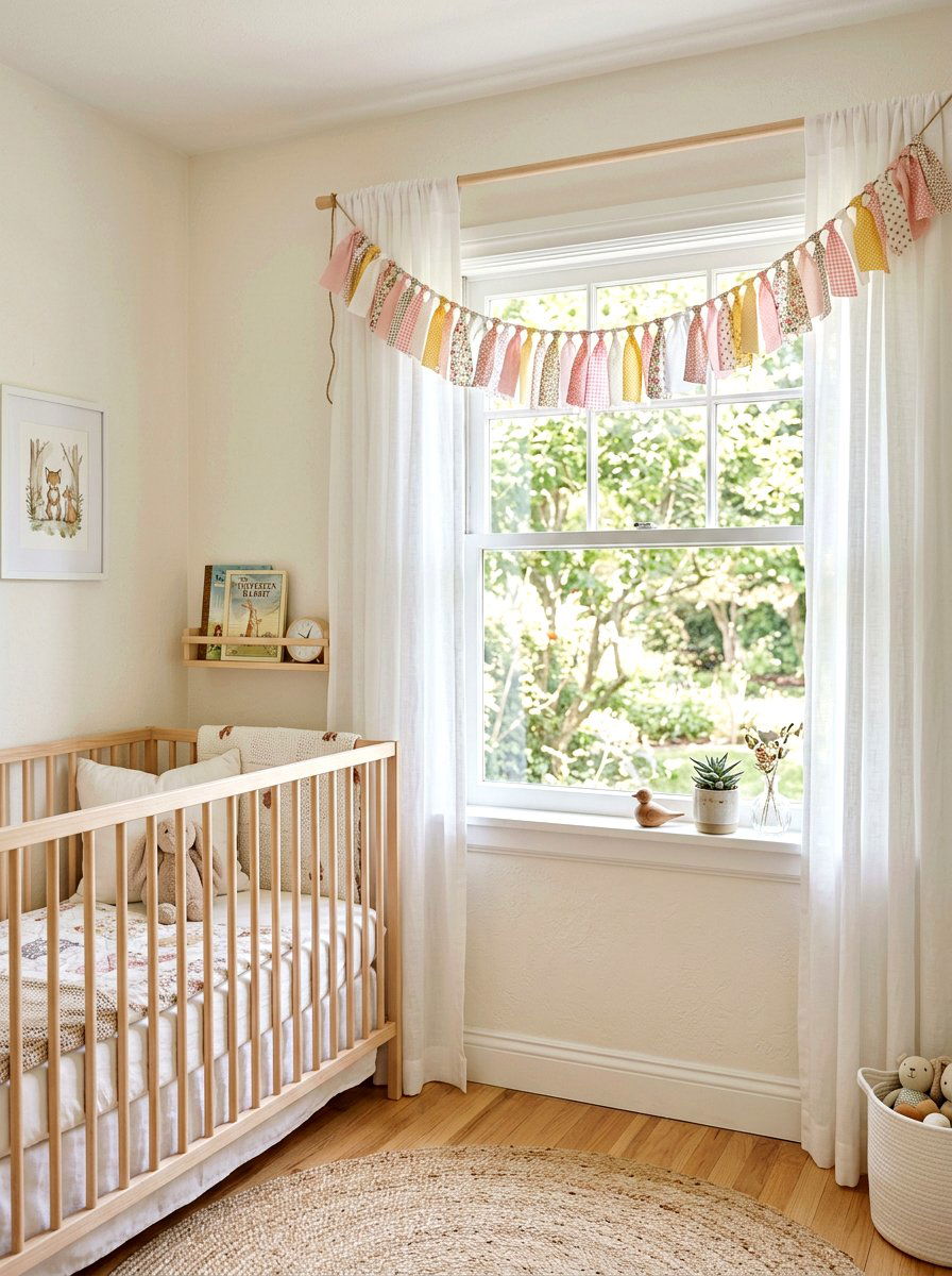 Fabric Scrap Garland - 25 Spring DIY Decor Ideas