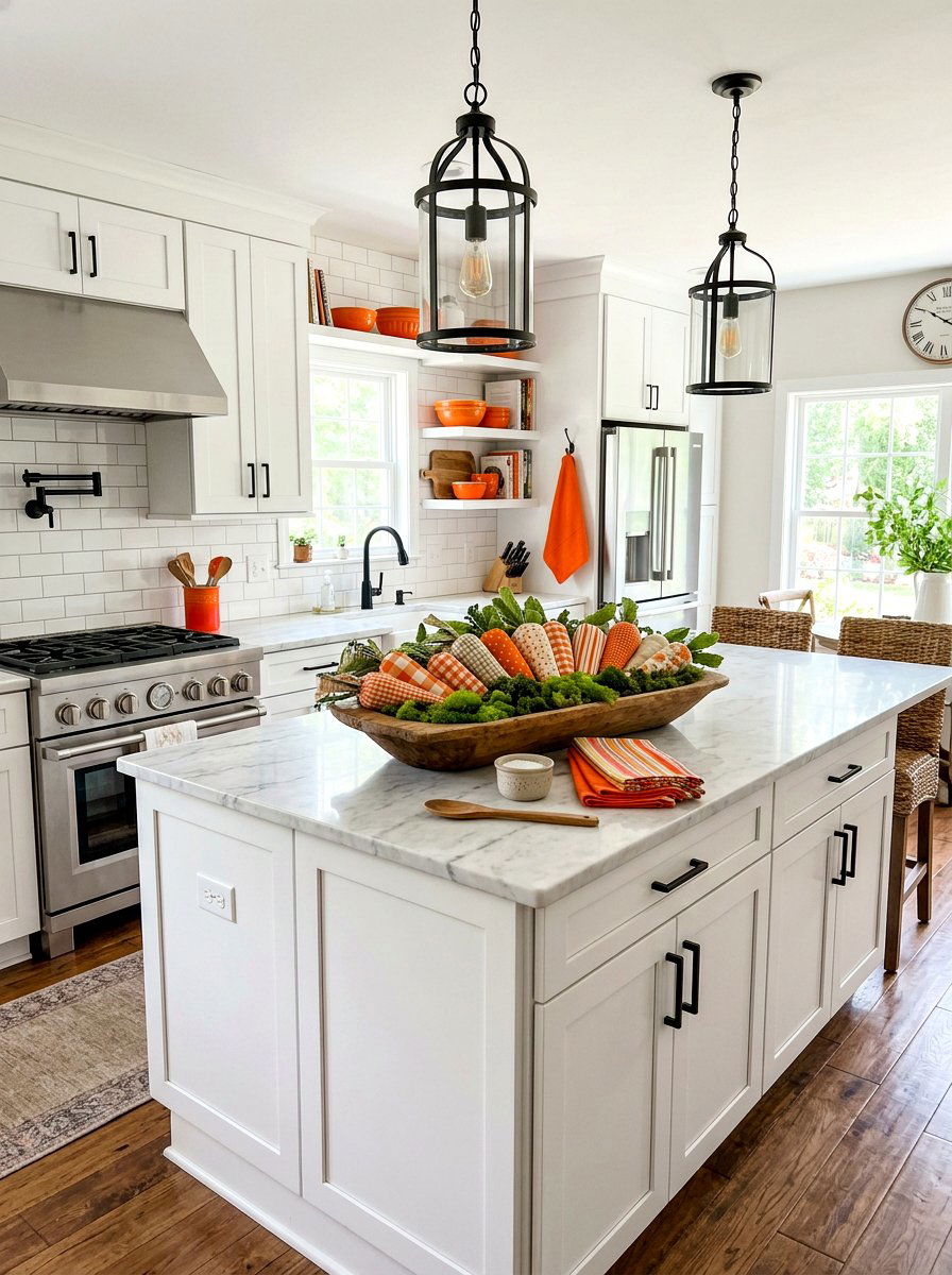 Fabric carrots - 25 Spring Dough Bowl Filler Ideas