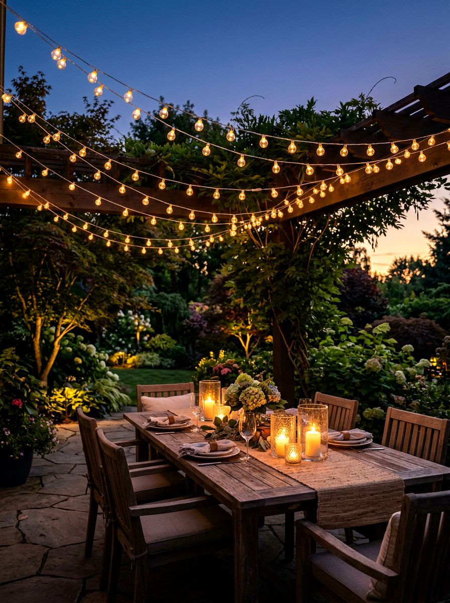 Fairy Light Decor - 25 Spring Tea Party Decor Ideas