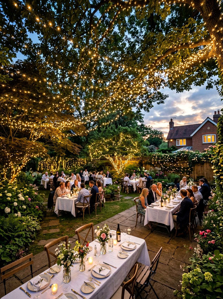 Fairy Light Garden - 25 Spring Party Decor Ideas