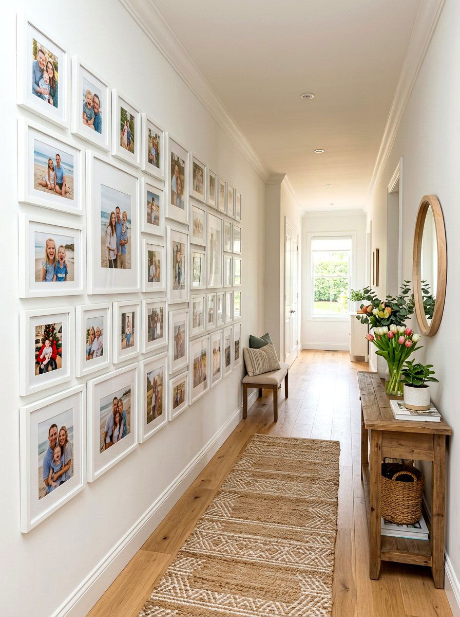 Family Photo Gallery - 25 Spring Hallway Decor Ideas