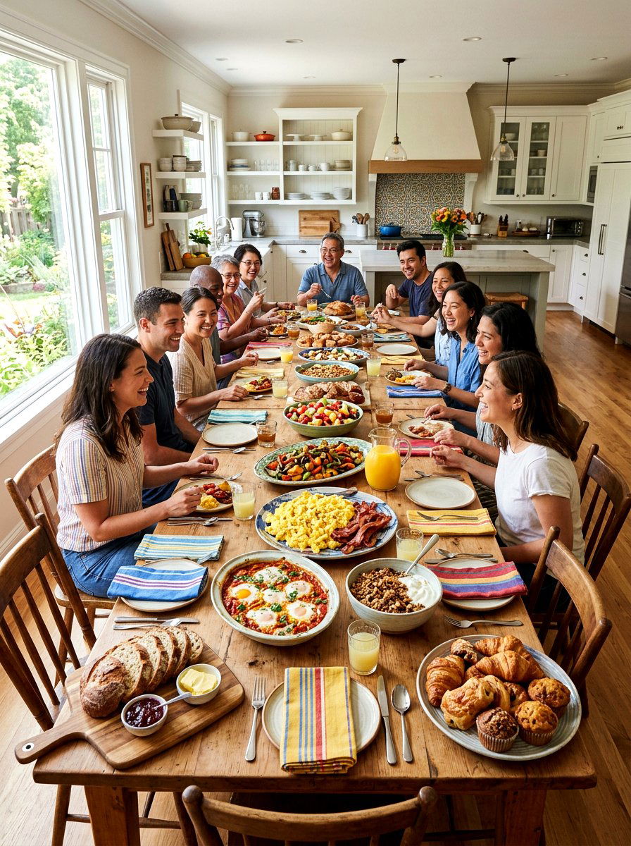 Family Style Brunch - 25 Spring Mother's Day Brunch Ideas