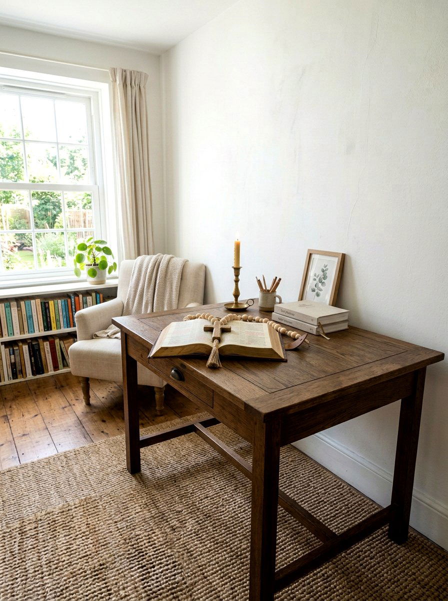 Farmhouse Cross Wood Bead Garland - 25 Spring Bead Garland Ideas