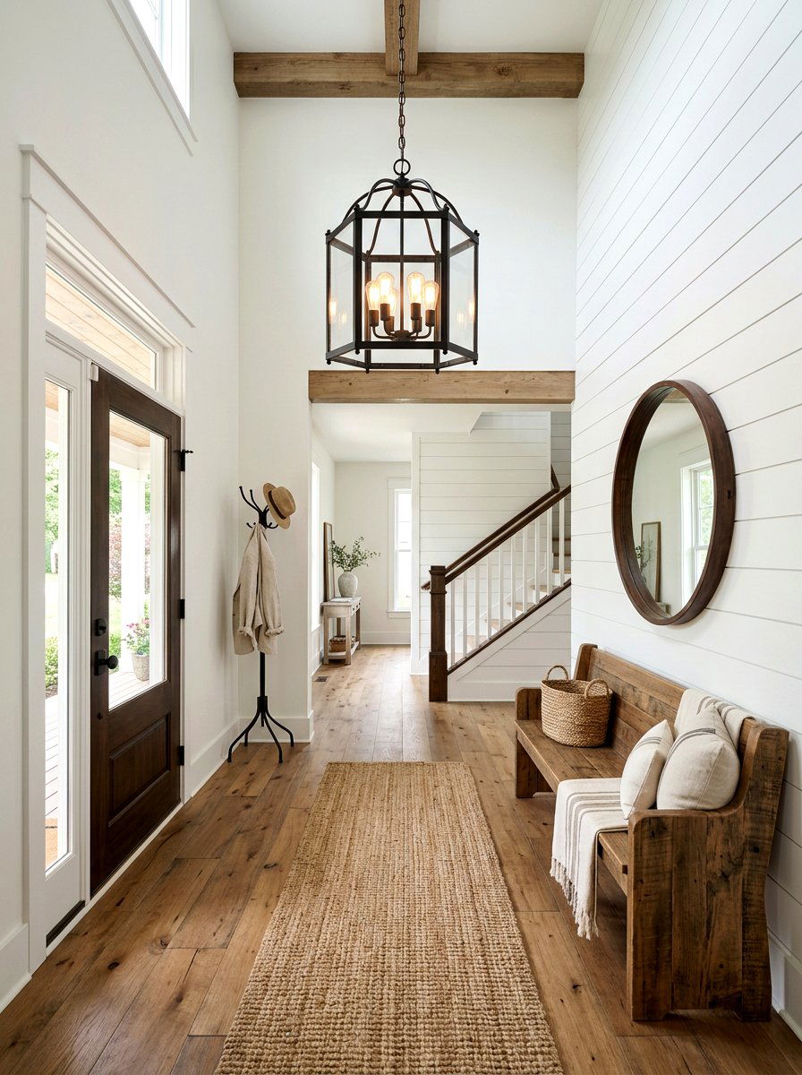 Farmhouse Foyer Lantern - 25 Spring Foyer Chandelier Ideas