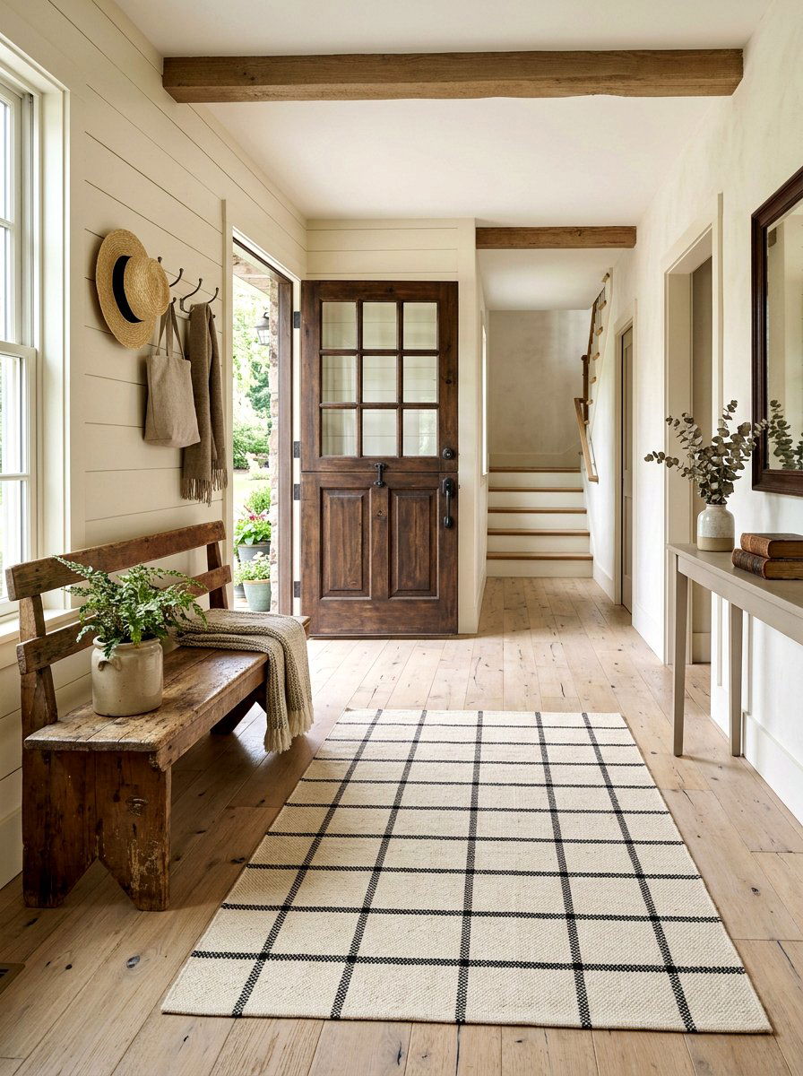 Farmhouse Style Rug - 25 Spring Entryway Rug Ideas