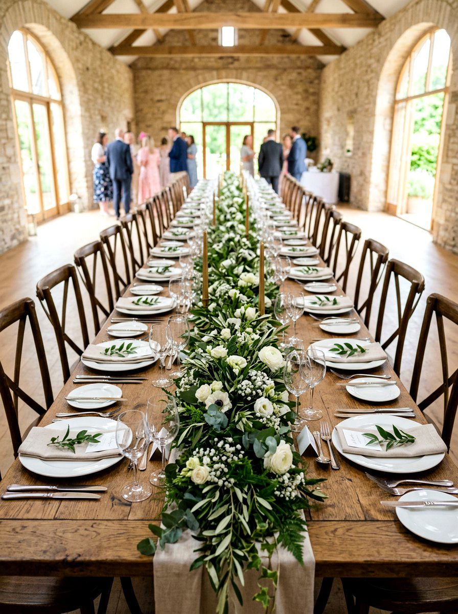 Farmhouse Table Garland - 25 Spring Farm Table Decor Ideas