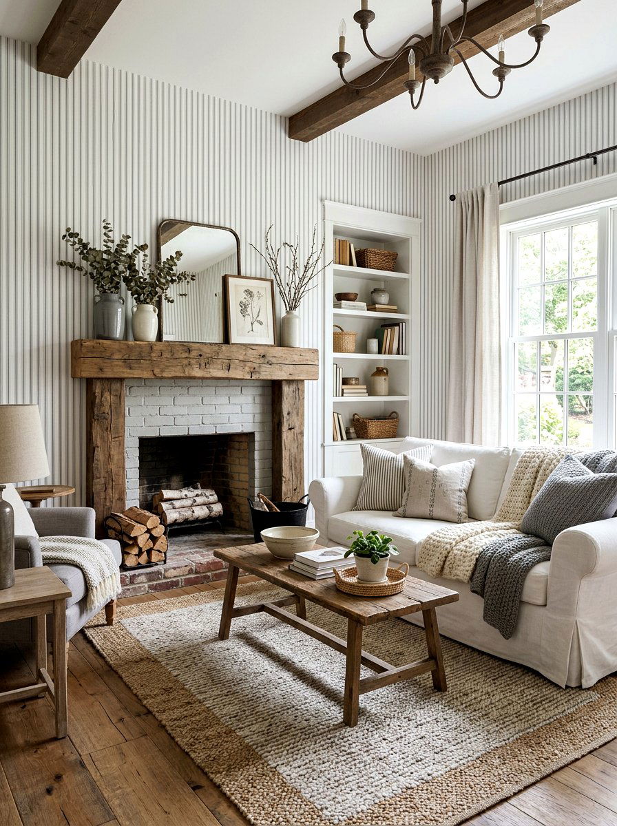 Farmhouse Wallpaper - 25 Spring Wallpaper Ideas