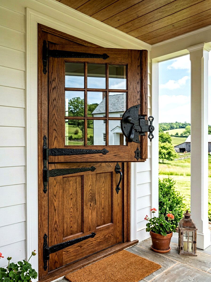 Farmhouse dutch door hardware - 25 Spring Dutch Door Decor Ideas