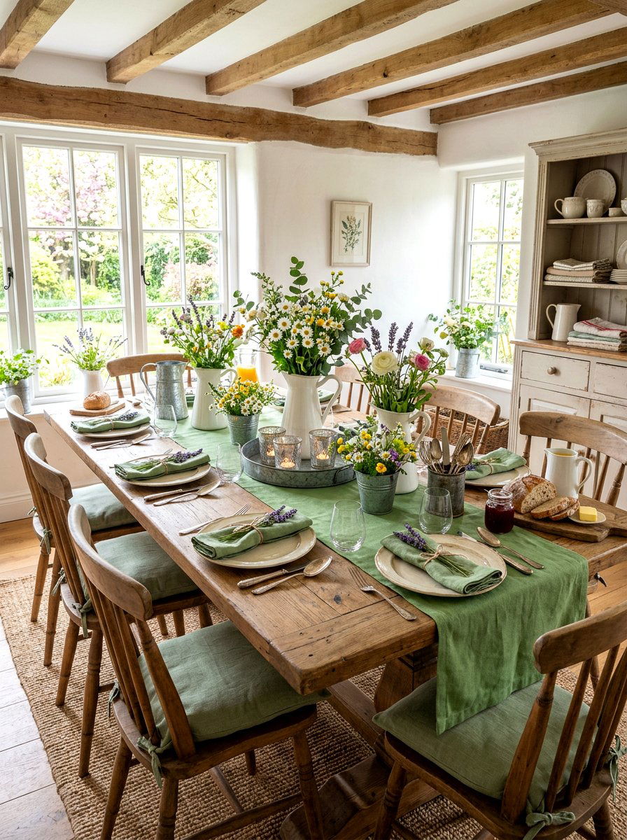 Farmhouse spring brunch decor - 25 Spring Brunch Decor Ideas