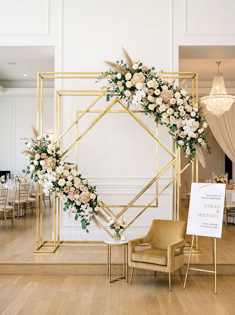 Faux Boxwood Hedge Wall - 25 Spring Wedding Photo Backdrop Ideas