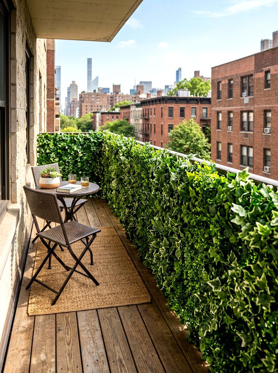 Faux Ivy Railing Cover - 25 Spring Balcony Railing Decor Ideas