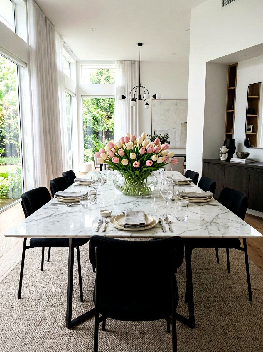 Faux Tulip Arrangement - 25 Spring Bowl Filler Ideas