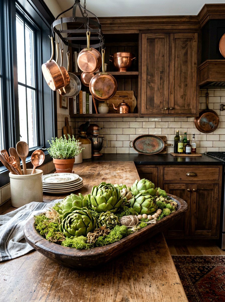 Faux artichokes - 25 Spring Dough Bowl Filler Ideas