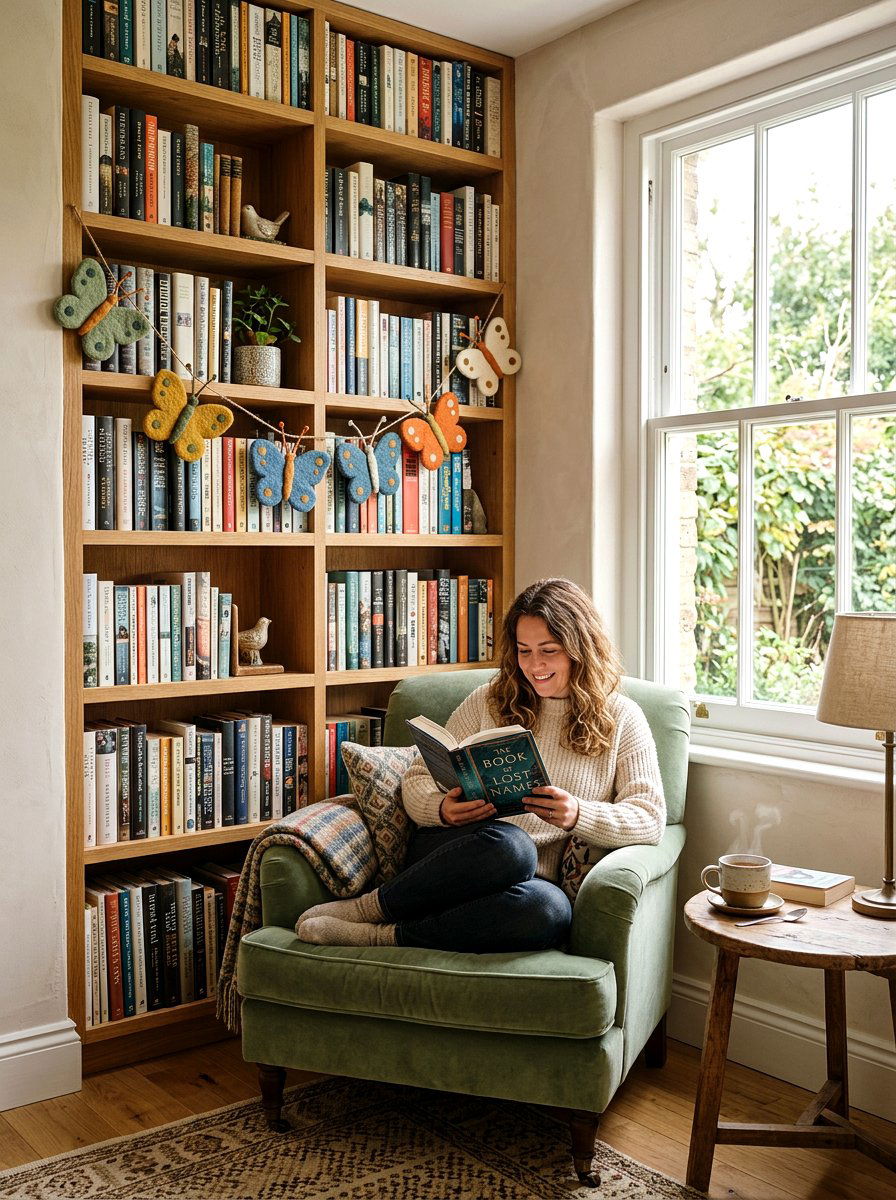 Felt Butterfly Garland - 25 Spring Butterfly Garland Ideas