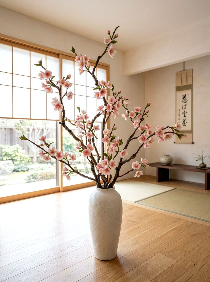 Felt Cherry Blossom Branch - 25 Spring Felt Flower Ideas