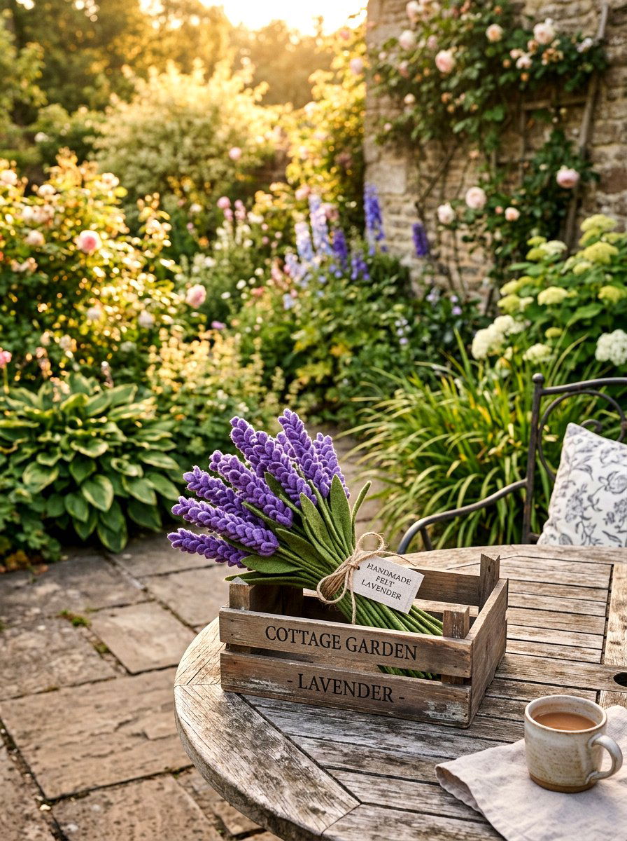 Felt Lavender Bundle - 25 Spring Felt Flower Ideas