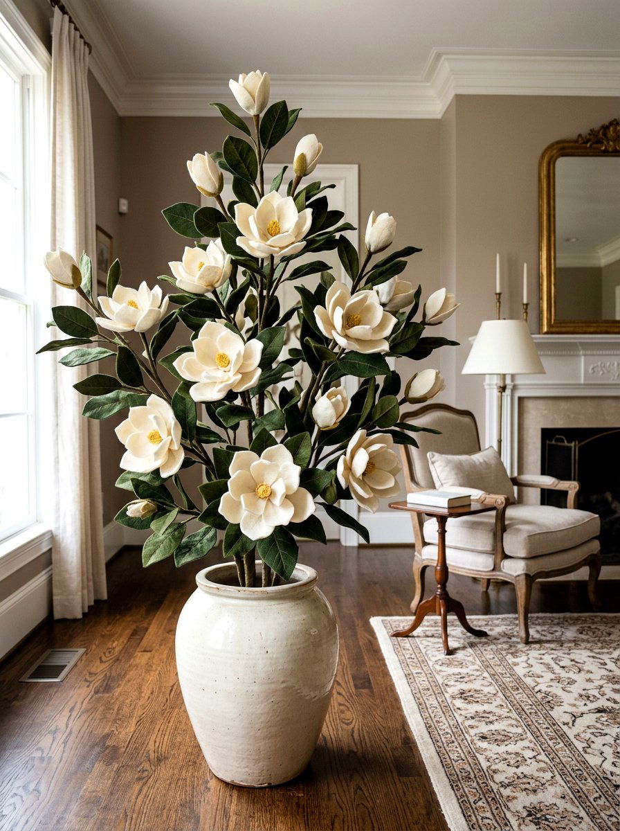 Felt Magnolia Branch - 25 Spring Felt Flower Ideas