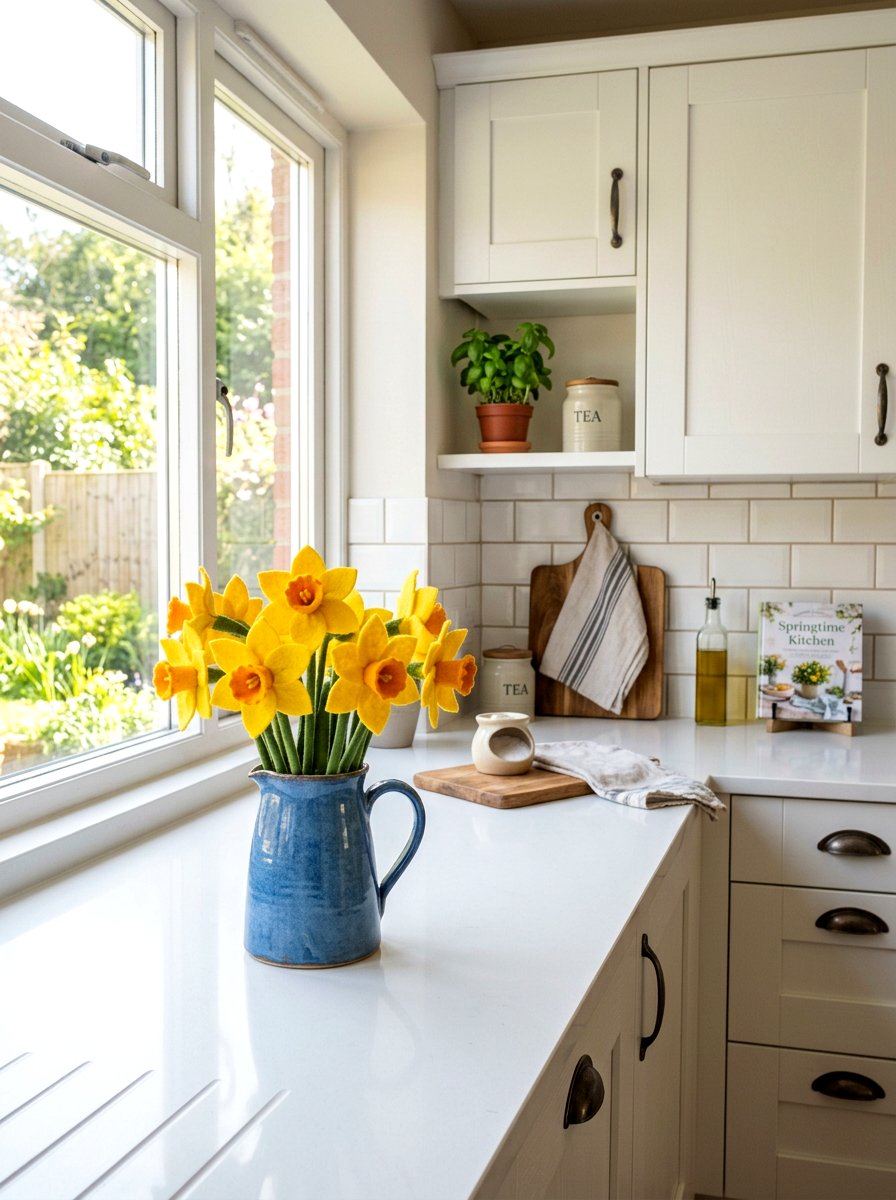 Felt daffodil craft - 25 Spring DIY Felt Flower Ideas