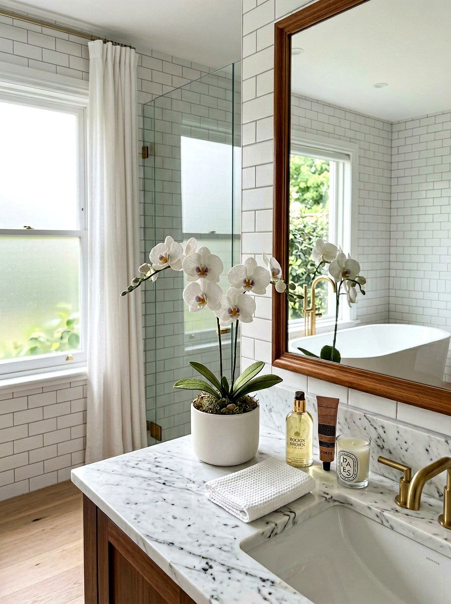 Felt orchid plant - 25 Spring DIY Felt Flower Ideas