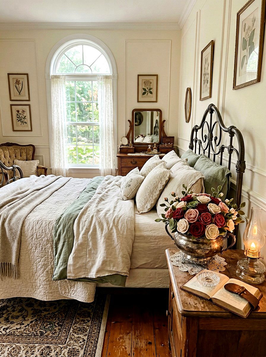 Felt rose arrangement - 25 Spring DIY Felt Flower Ideas