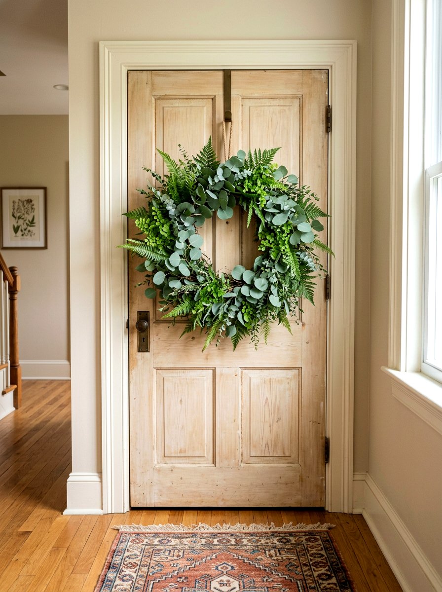 Fern And Eucalyptus Wreath - 25 Spring Fern Wreath Ideas